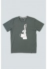 LAKOR, FUELED! T-SHIRT I GRÅ 