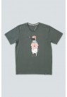 Lakor, T-shirt Africa Pinguin, Grå 