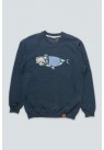 LAKOR, NORTHERN RIGHT WHALE SWEATSHIRT I NAVY 