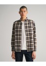 GANT, FLANNEL SKJORTE I BRUN
