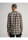 GANT, FLANNEL SKJORTE I BRUN