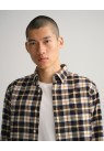 GANT, FLANNEL SKJORTE I BRUN