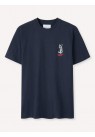 LIBERTINE, BEAT ATHLETICS TEE I NAVY