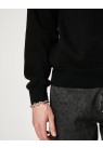 HAN KJØBENHAVN, SCRIPT SWEATSHIRT I SORT