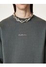 HAN KJØBENHAVN, SCRIPT SWEATSHIRT I GRÅ