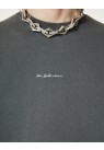 HAN KJØBENHAVN, SCRIPT SWEATSHIRT I GRÅ