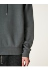 HAN KJØBENHAVN, SCRIPT HOODIE I GRÅ