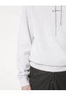 HAN KJØBENHAVN, SCRIPT HOODIE I LYS GRÅ
