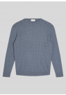 Sand Copenhagen, Strik, Cotton-Cash Cable Iq, Medium Blue
