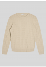 Sand Copenhagen, Strik, Cotton-Cash Cable Iq, Champagne Beige
