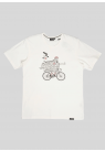 Lakor, T-shirt, Beard On Bike, Star White 