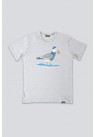 LAKOR, FISHING SEAGULL T-SHIRT I GRÅ