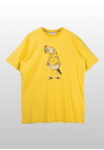 Lakor, T-shirt, Flipping Bird, Cream Gold 