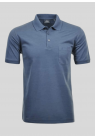 Ragman, Polo, Microfiber, Blå