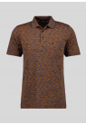 Ragman, Polo, Microfiber Dots Stripe, Orange