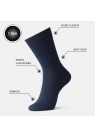 IQ Sox, Strømper, 7-pak Bambus, Navy