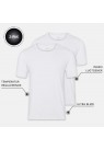 IQ, 2-PAK BAMBUS T-SHIRT I HVID