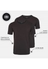 IQ Sox, Undertøj, 2-pak Bambus Rundhals T-shirt, Black