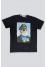 Lakor, T-shirt Kaptajn Kaffe, Sort 