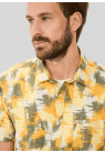 Camel Active, Skjorte SS, Textured Pattern, Yellow 