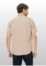 Camel Active, Skjorte SS, Cotton-Linen Blend, Biege 