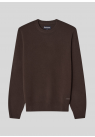 Barbour, Strik, Essential Crew-Neck Jumper, Brown