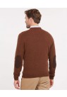 BARBOUR, PATCH CREWNECK I BRUN