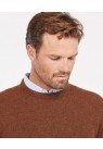 BARBOUR, PATCH CREWNECK I BRUN
