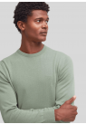 Barbour, Strik, Pima Cotton Crew Neck Sweater, Agave Green