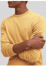 Barbour, Strik, Pima Cotton Crew Neck Sweater, Honey Gold 
