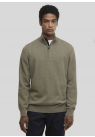 Barbour, Strik, Cotton Quarter-Zip Jumper, Smokey Olive 