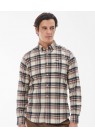 BARBOUR, SHIELDTON SKJORTE I BORDEAUX 