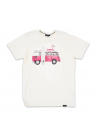 LAKOR, PINK VAN T-SHIRT I HVID 