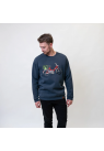 LAKOR, RED PUCH SWEATSHIRT I NAVY