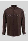 Sneum, Skjorte, Sawtooth Western Shirt, Dark Brown