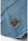 LAKOR, ORGANIC DENIM SKJORTE I BLÅ