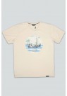 LAKOR, NEVER SINK T-SHIRT I RÅHVID 