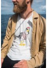Lakor, T-shirt, Seaborn Seagull, Hvid 