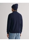 GANT, TEKSTURERET CARDIGAN I MØRKEBLÅ 
