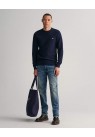 Gant, Strik, Crewneck, Navy