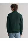 GANT, TEKSTURERET CARDIGAN I GRØN