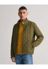 GANT, QUILTED WINDCHEATER JAKKE I GRØN