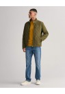 GANT, QUILTED WINDCHEATER JAKKE I GRØN