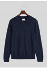 Gant, Strik, Bomuld-Hør, Navy 