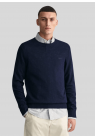 Gant, Strik, Bomuld-Hør, Navy 
