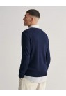 Gant, Strik, Bomuld-Hør, Navy 
