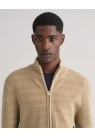 Gant, Stik Cardigan, Stripe Texture, Sand 