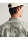 Gant, Skjorte, Cotton-Linen, Green Stripe