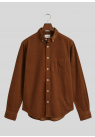 Gant, Skjorte, Corduroy Shirt, Cacao Brown 