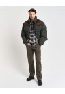 Gant, Skjorte, Plaid Flannel Shirt, Cacao Brown Check